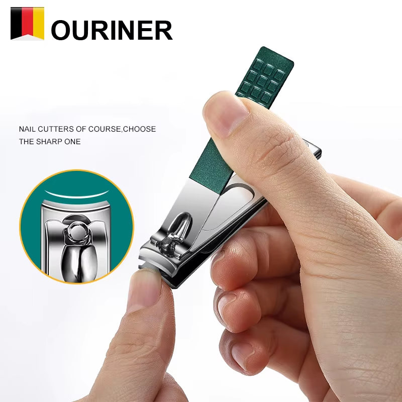 7Pcs Manicure Sets Kits Nail Clipper Set Personal Care Tools Portable Travel Bag with Eyebrow Scissors Ear Pick